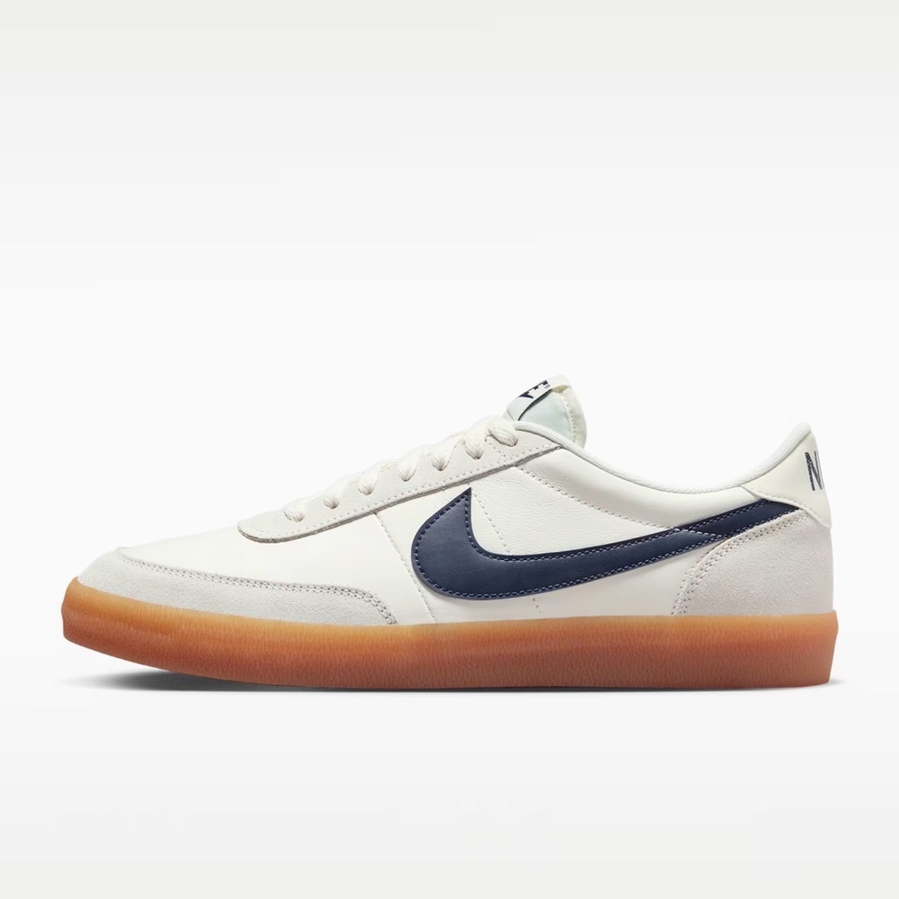 Nike Killshot 2 Leather Brand New  cream and Navy Sneakers with Gum Sole